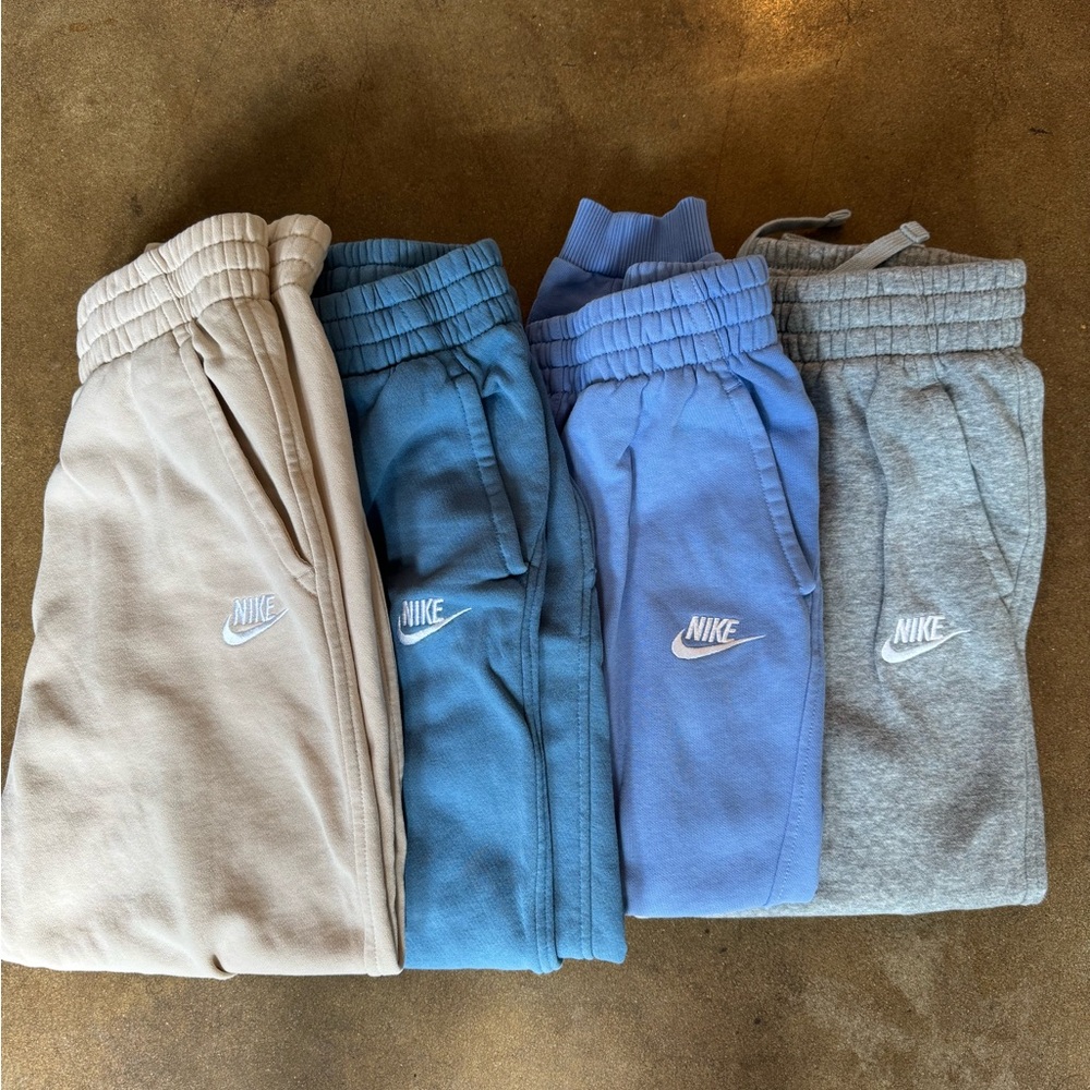 Nike Kids Sweatpants - Cream, Blue, Gray